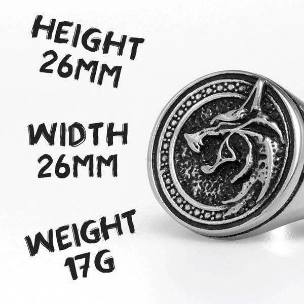 Viking Wolf Paw Ring 316L Stainless Steel Punk Jewelry for Men