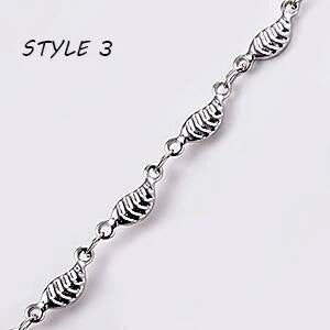 1Pc Length 18cm-100cm Stainless Steel Long Hand-made Chain Necklaces For Women Sier Color Heart Necklace Ladies Jewelry style 3