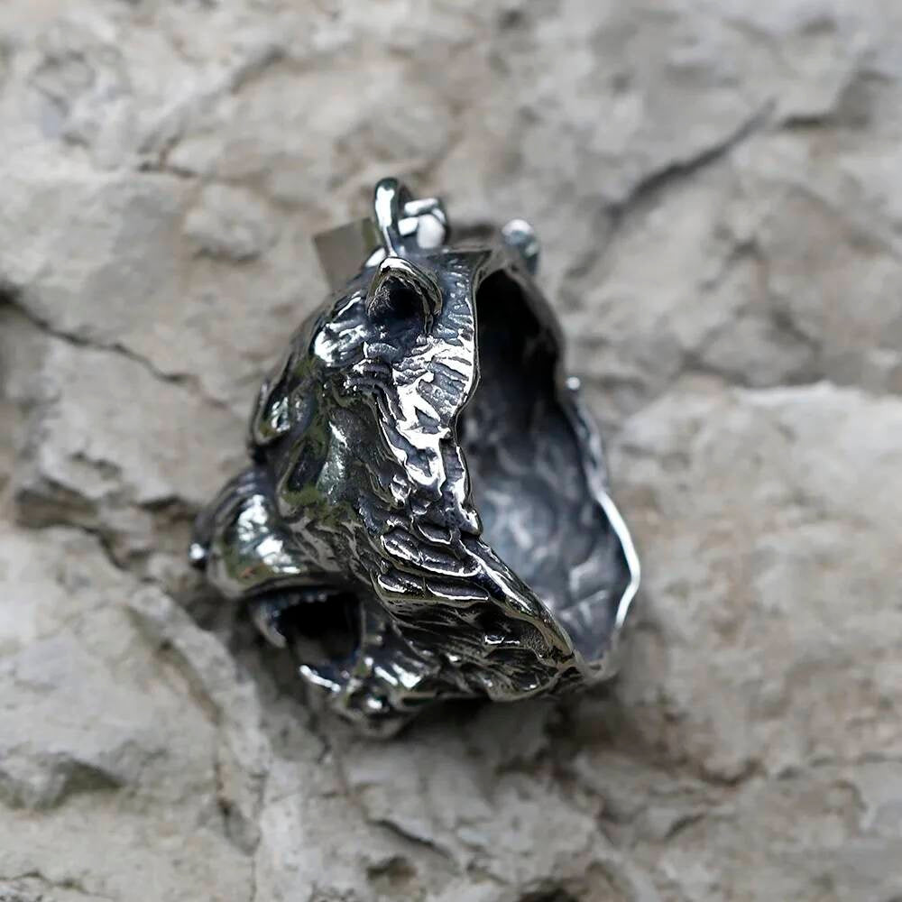 Tiger Head Pendant Necklace – Fierce Stainless Steel Animal Jewelry