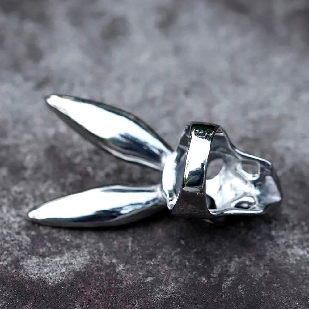 Skull Rabbit Ring - Halloween Gothic Stainless Steel Punk Jewelry Gift