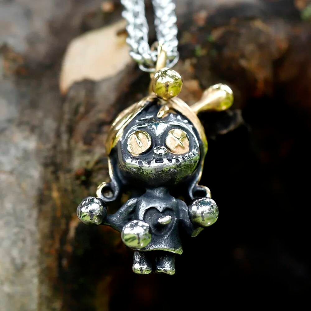 Men's 316L stainless steel Creative Designs Voodoo Doll Collection Pendant clown vampire love balloon For LP-843