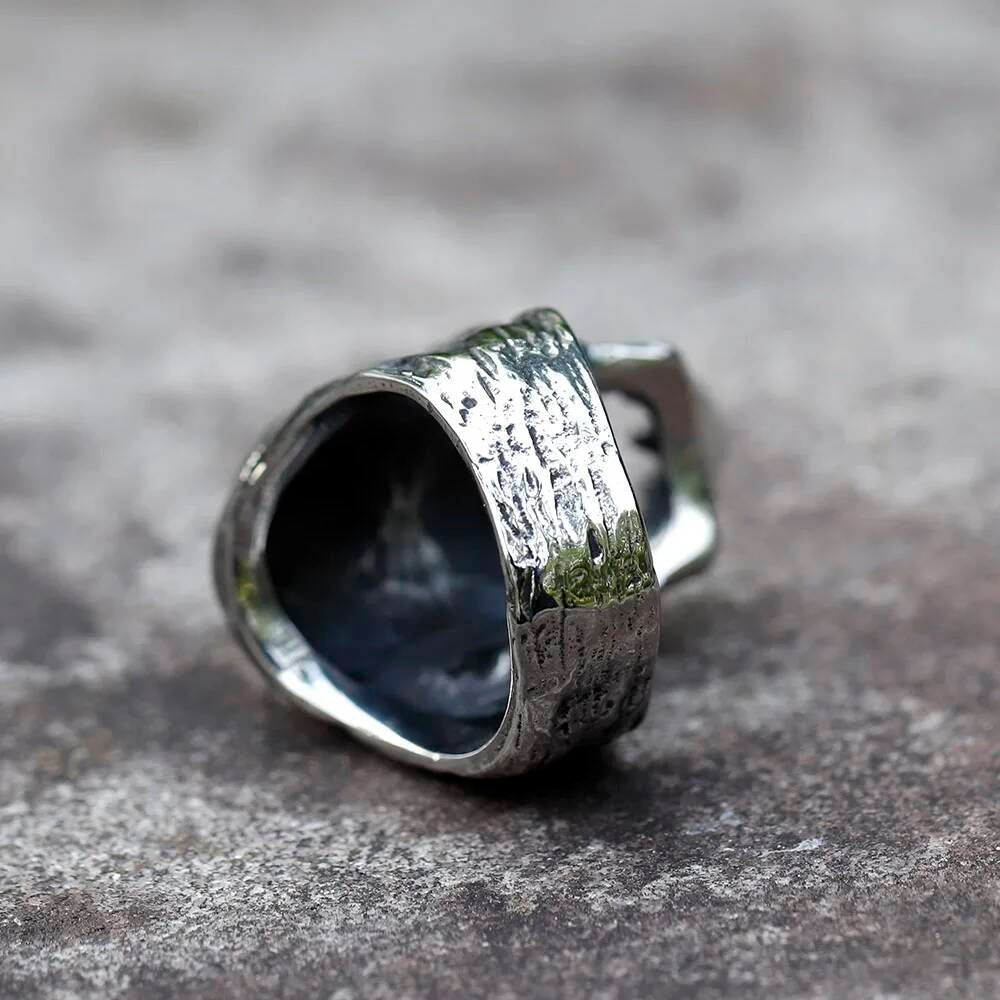 Vintage Devil Skull Ring – 316L Stainless Steel Gothic Punk Biker Accessory