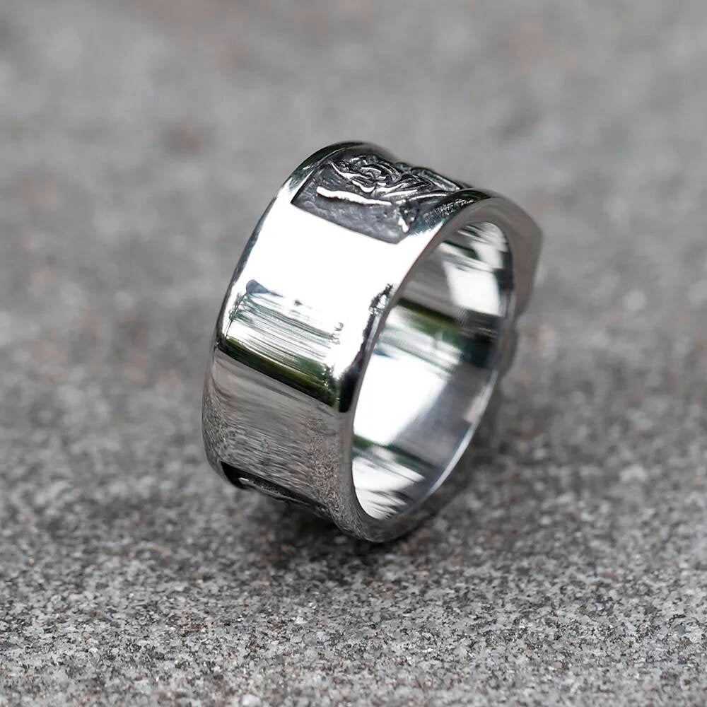 Vintage Skull Ring - Stainless Steel Punk Fashion Jewelry for Teens