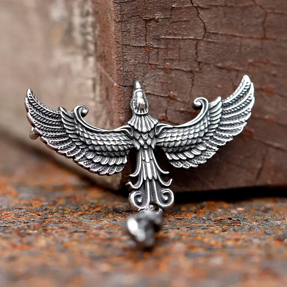 Angel Wings Pendant Necklace – Stainless Steel Spiritual Feather Necklace