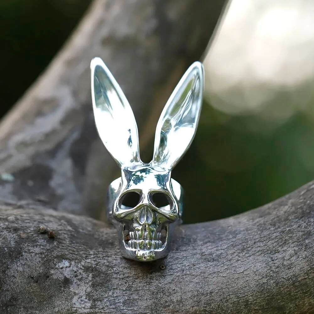 Skull Rabbit Ring - Halloween Gothic Stainless Steel Punk Jewelry Gift
