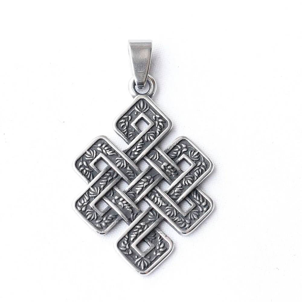 316L Stainless Steel Celtic Stag Skull Amulet Necklace Norse Pagan Jewelry
