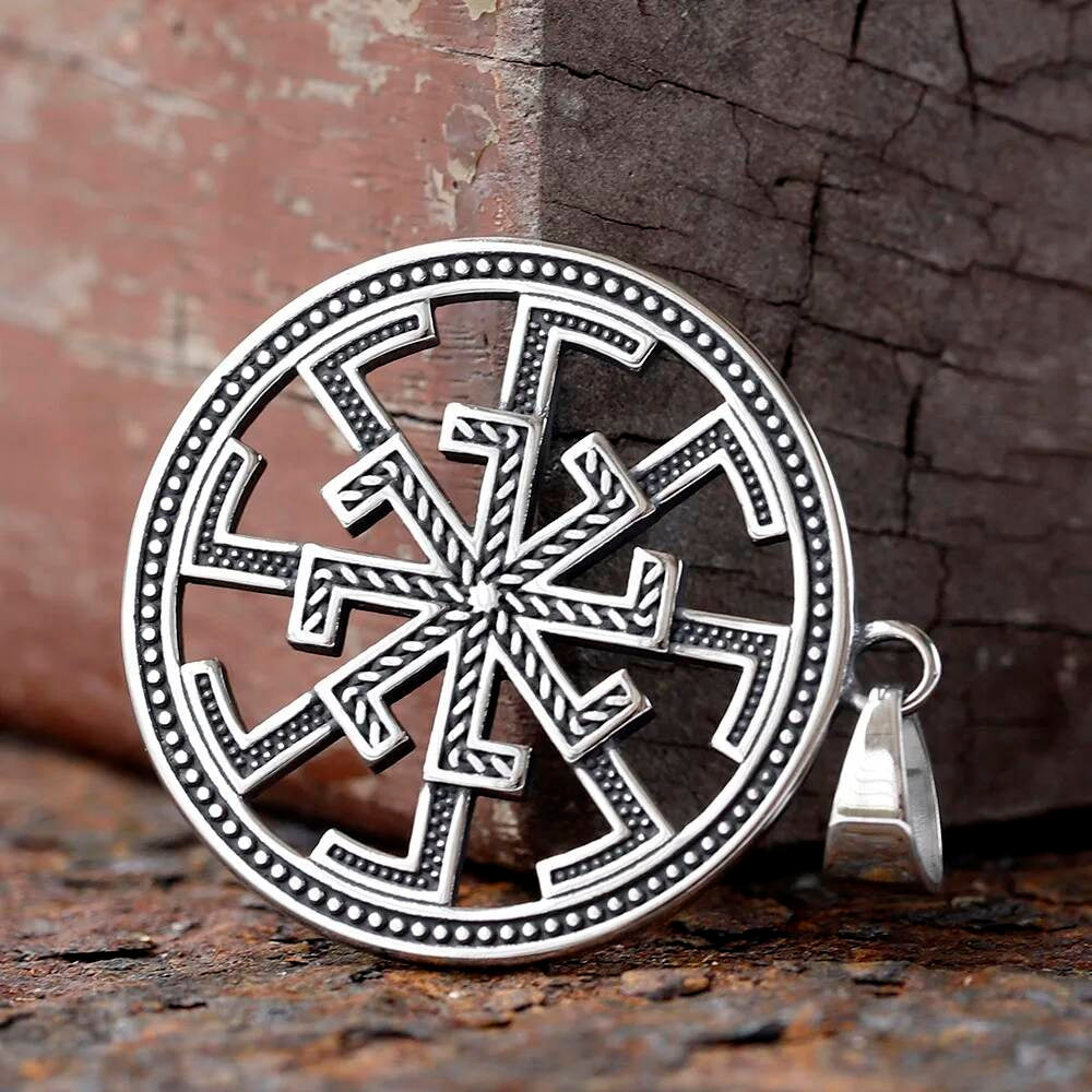 316L Stainless Steel Viking Lion Head Pendant Necklace for Men Women Nordic Mythology Jewelry Gift