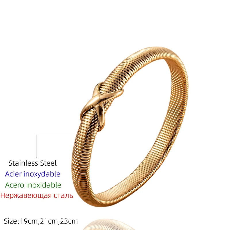 Trend Jewelry Vintage Stainless Steel Men Bracelets Bangles Women Personality Punk Bracelet For Male Female Couple Gift