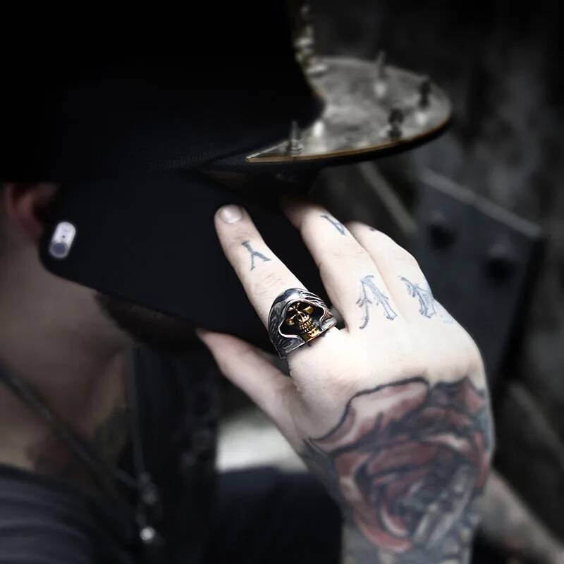 The Death Skull Ring – Vintage 316L Stainless Steel Statement Band