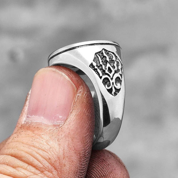Viking Wolf Paw Ring 316L Stainless Steel Punk Jewelry for Men
