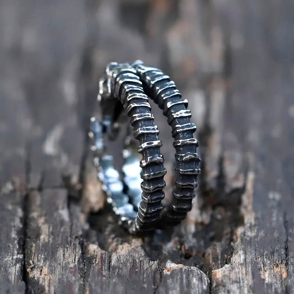 Sheep Skull Head Ring - Stainless Steel Hip Hop Punk Jewelry for Teens