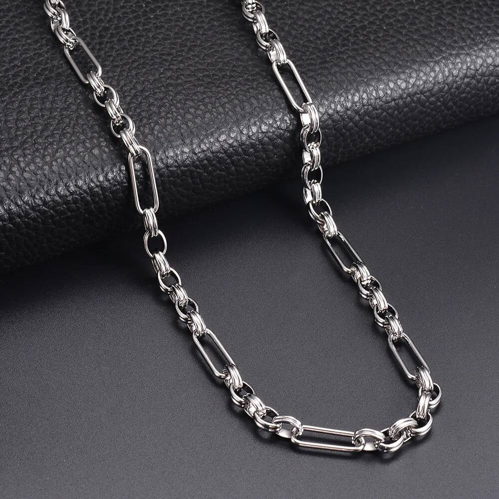 1 piece Stainless Steel Handmade 5:1 Chunky Circle Heavy Thick O Ring Chain for Men Women Jewelry Making Supplies Steel