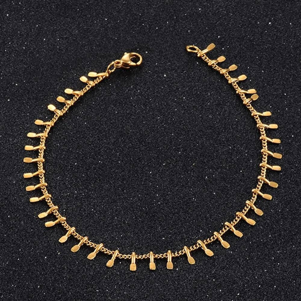 1Pc Width 1.5mm Stainless Steel Clips Leaf Chains Necklace for DIY Bracelet Handicraft Anklets Jewelry Making Supplies