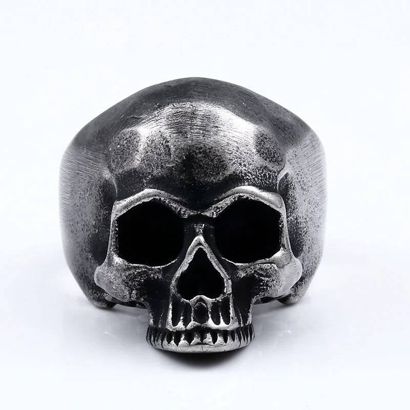 Bold Skull Ring – Stainless Steel Gothic Biker Jewelry for Men