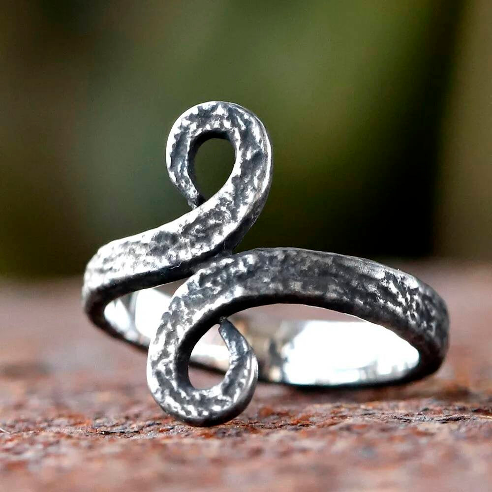 Troll Cross Amulet Ring – 316L Stainless Steel Viking Style Statement (Unisex) As Shown