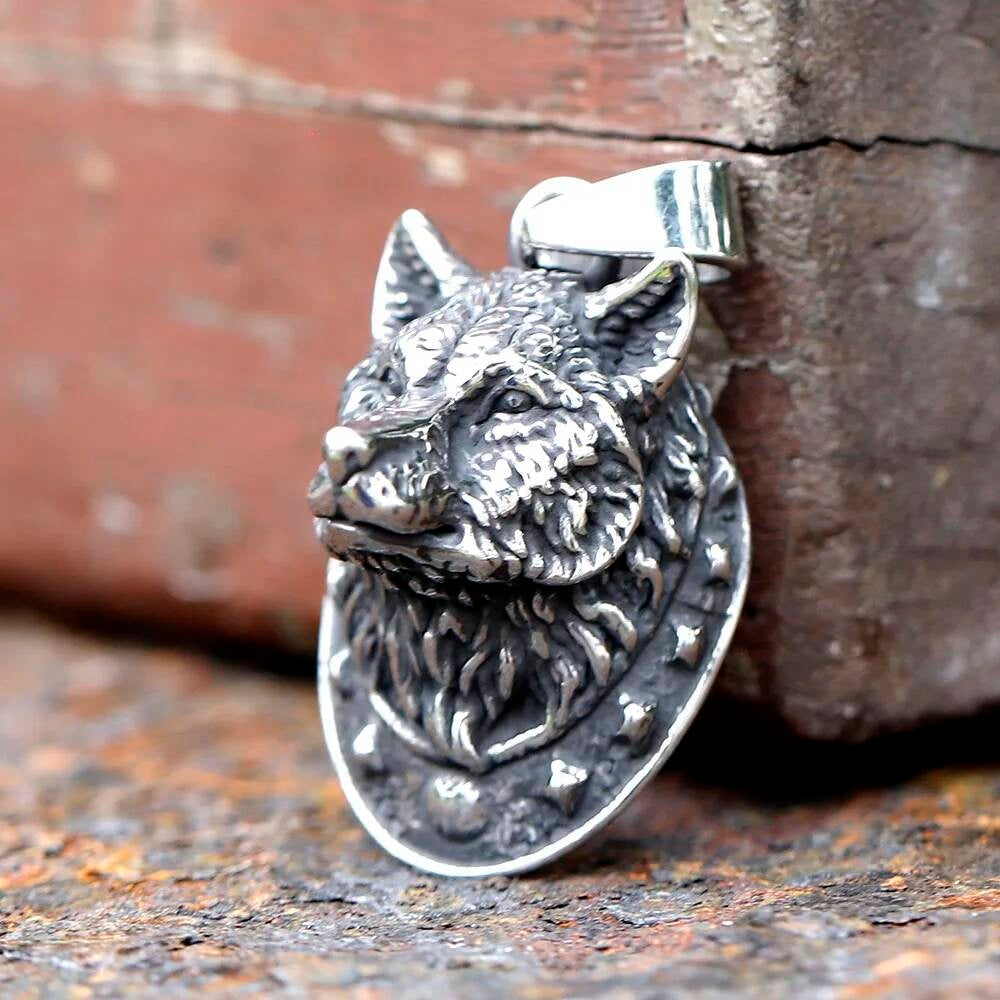 Wolf Head Pendant Necklace – Stainless Steel Symbol of Loyalty, Strength & Freedom