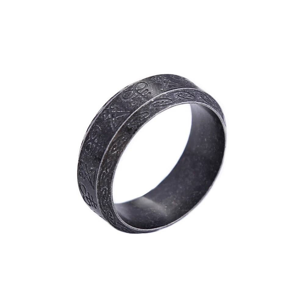 Nordic Viking Rune Rings For Men Punk Fashion Vikings Amulet Ring Style B