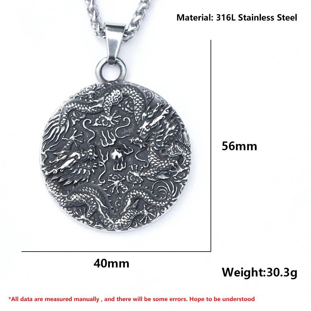 Dragon and Lion Pendant – Fierce, Majestic, and Powerful