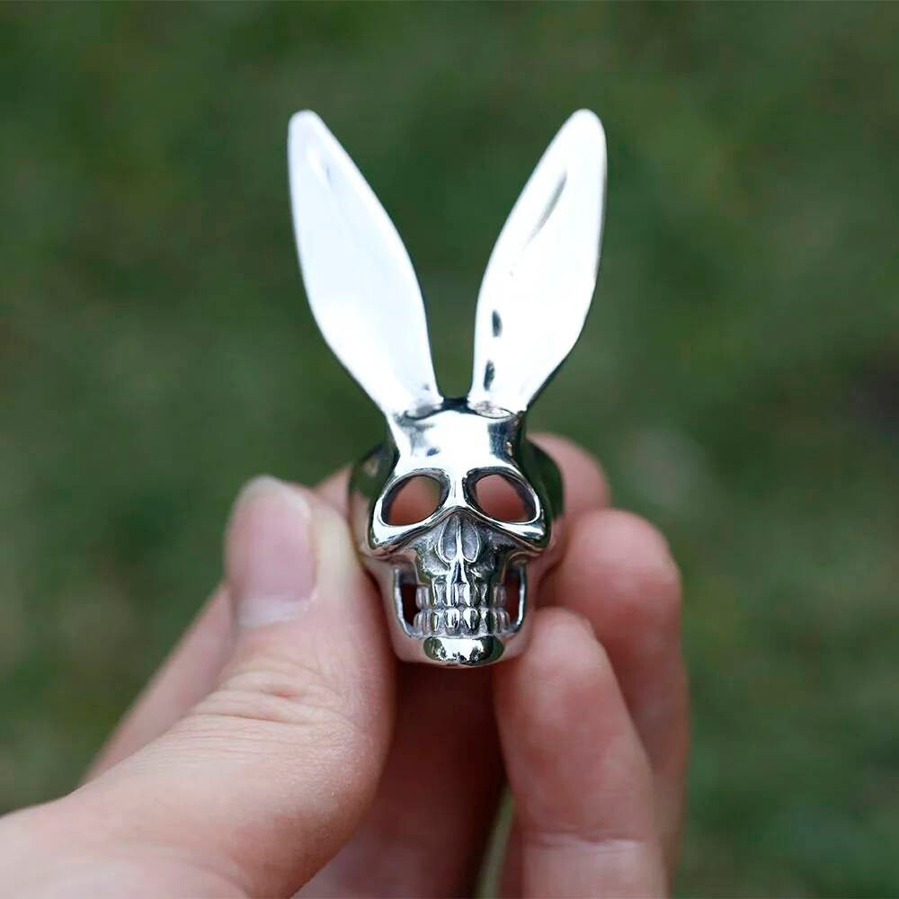 Skull Rabbit Ring - Halloween Gothic Stainless Steel Punk Jewelry Gift