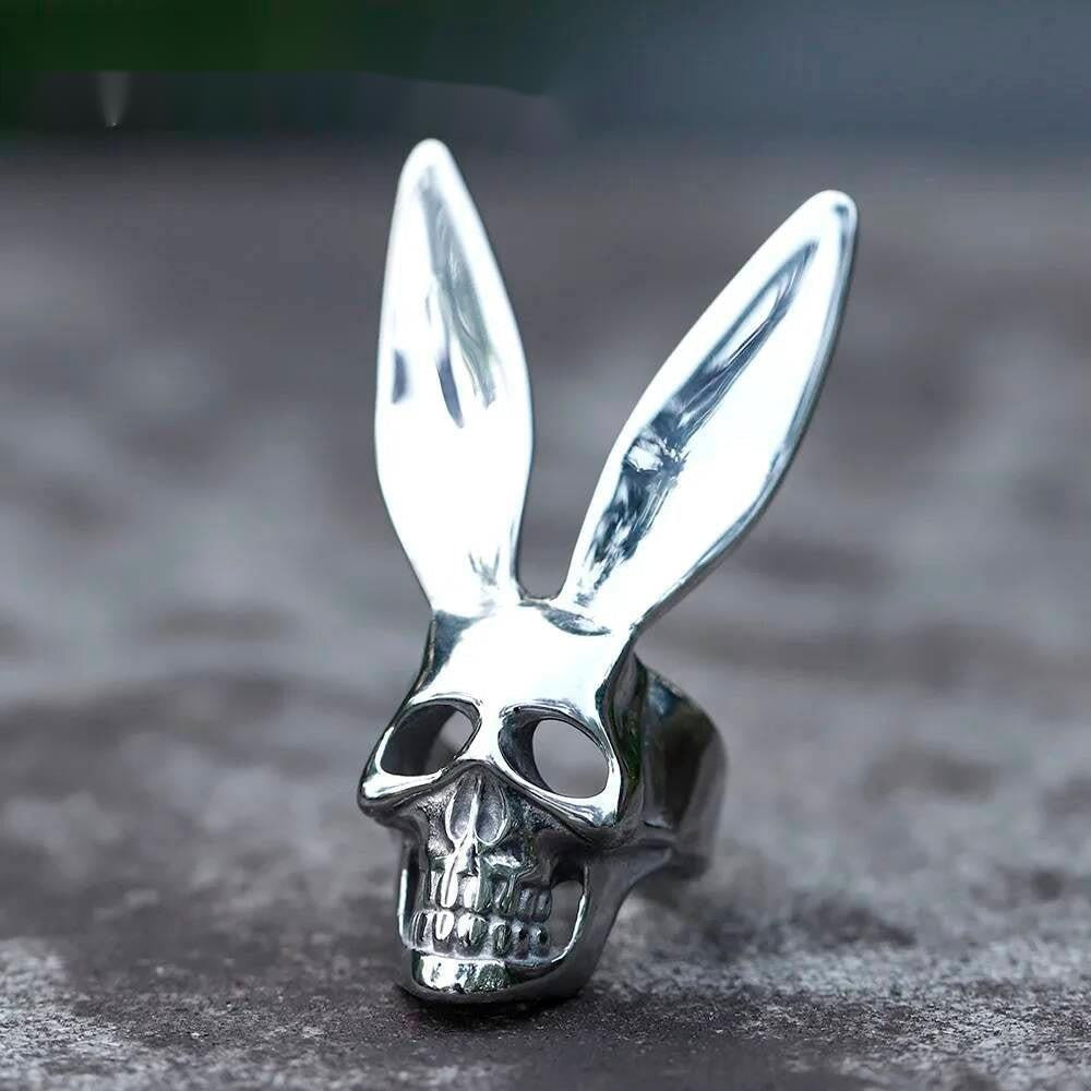 Skull Rabbit Ring - Halloween Gothic Stainless Steel Punk Jewelry Gift