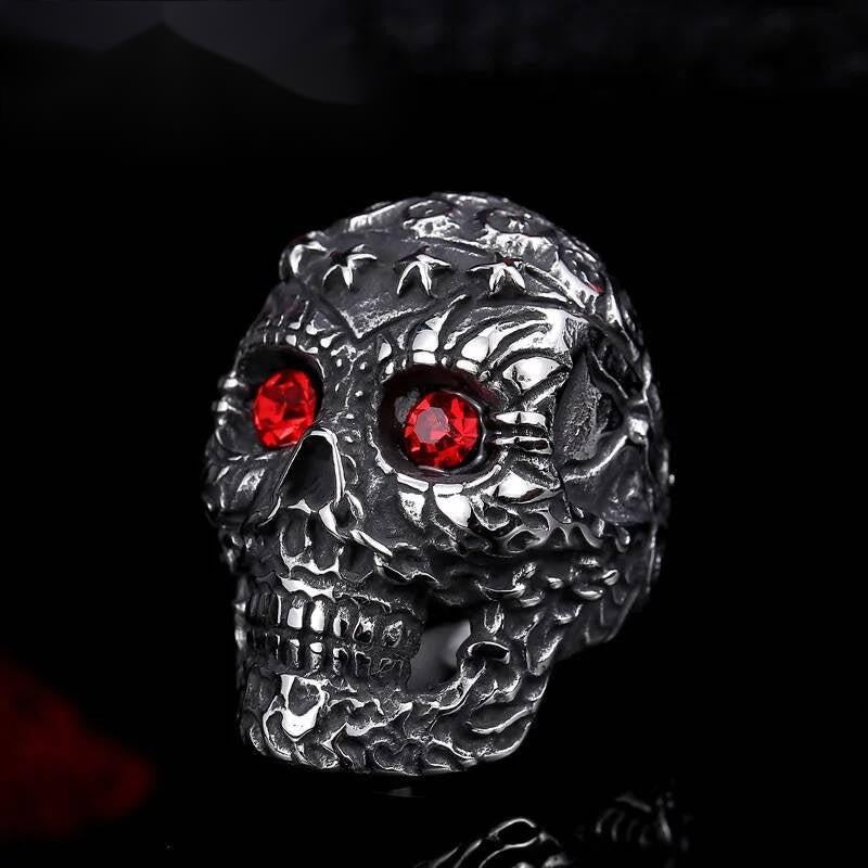 Vintage Men’s Skull Ring – 316L Stainless Steel Gothic Statement Band