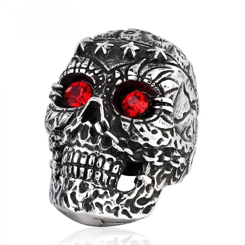 Vintage Men’s Skull Ring – 316L Stainless Steel Gothic Statement Band