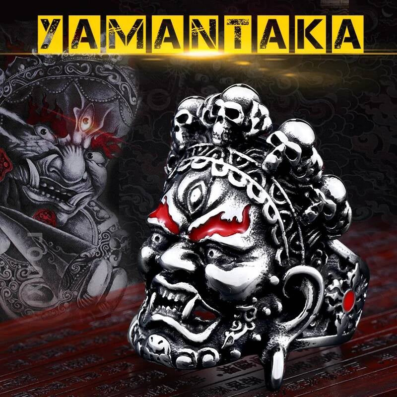 Skull Buddha God Of Wealth Adjustable Fashion Ring