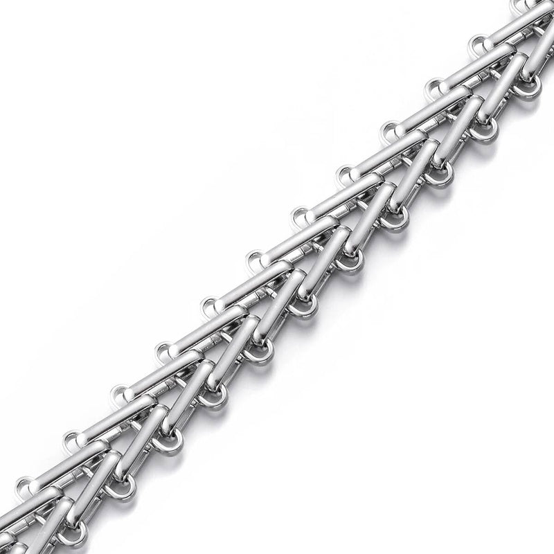 1 piece Huge Stainless Steel Handmade Link Chain For Men Necklace Bracelet Jewelry Not allergic style 3