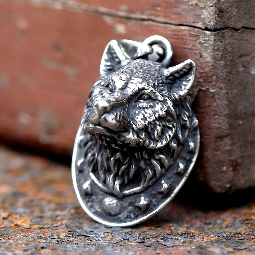 Wolf Head Pendant Necklace – Stainless Steel Symbol of Loyalty, Strength & Freedom