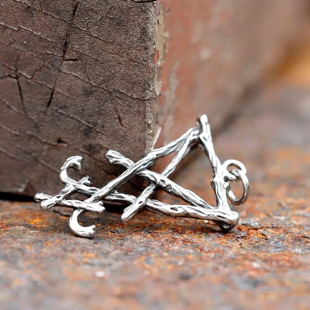 Lucifer Sigil Pendant – Stainless Steel Occult Symbol Necklace