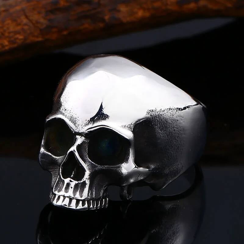 Bold Skull Ring – Stainless Steel Gothic Biker Jewelry for Men