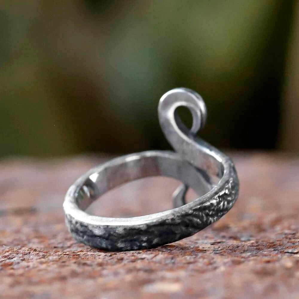Troll Cross Amulet Ring – 316L Stainless Steel Viking Style Statement (Unisex)