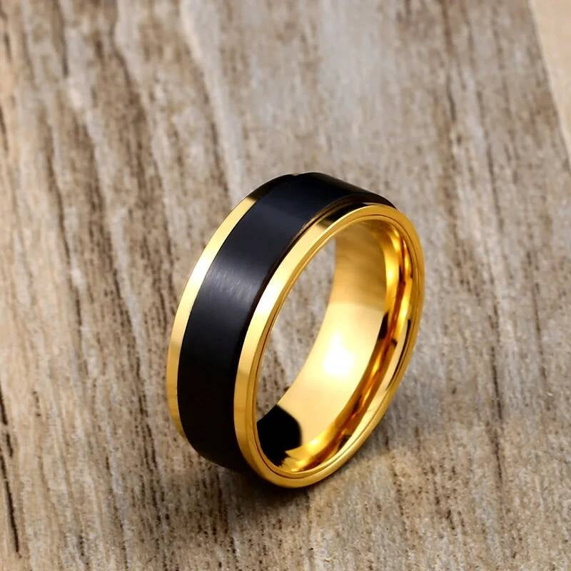 Minimalist High-Polish Round Band – 316L Stainless Steel Sleek Statement Ring