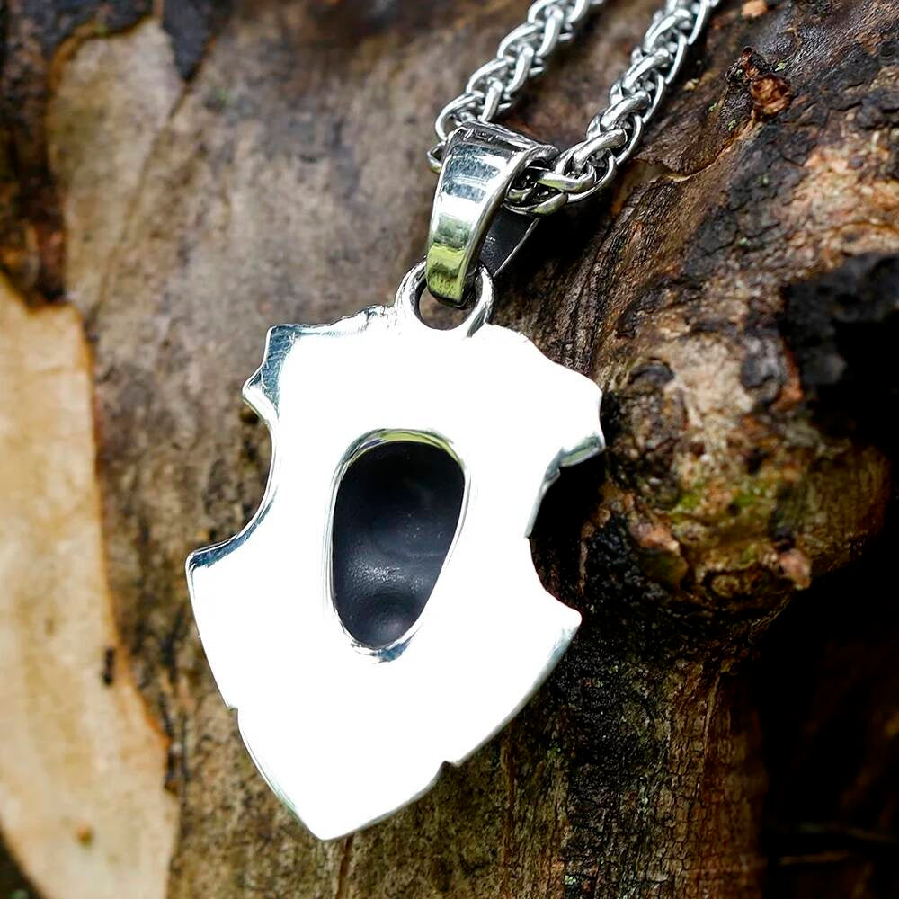 Skull Shield Pendant – A Bold Symbol of Strength and Protection