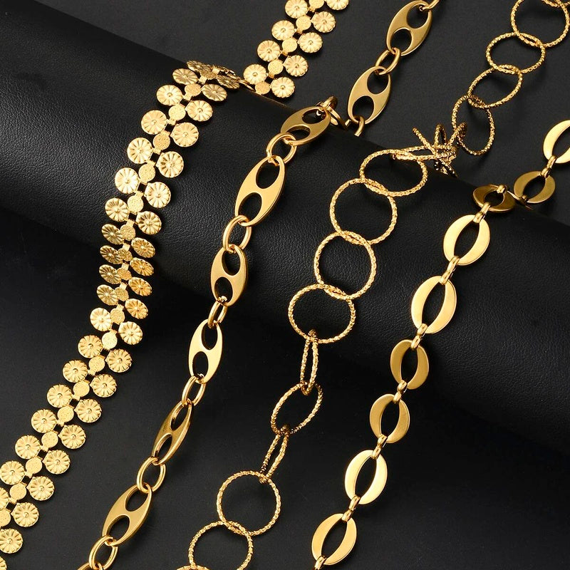 1 piece Stainless Steel Bracelet Necklace For Women Men Gift Huge Handmade Link Chain Jewelry Not allergic