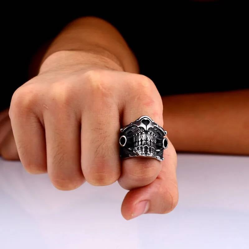 Cobra Strike Ring – 316L Stainless Steel Punk Snake Statement Band