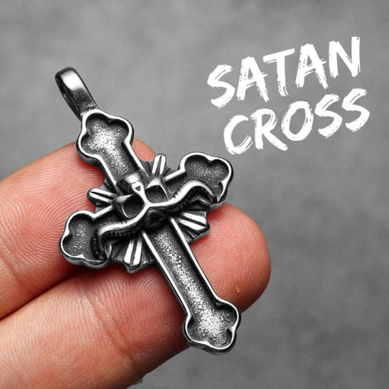 316L Stainless Steel Gothic Cross Pendant Necklace – Faith & Strength Symbol N1353-Only Pendant