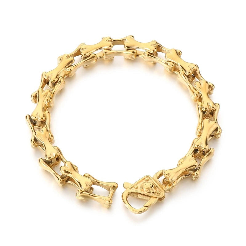 10mm Dog Bone Link Chain Bracelet For Men Punk Street Culture Fashion Jewelry