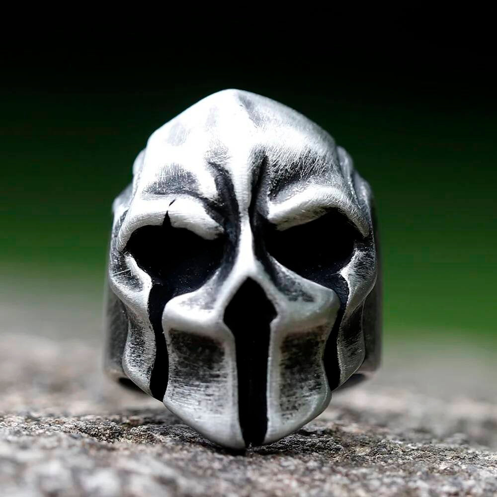 Punisher Mask Skull Ring - Vintage Stainless Steel Gothic Punk Jewelry