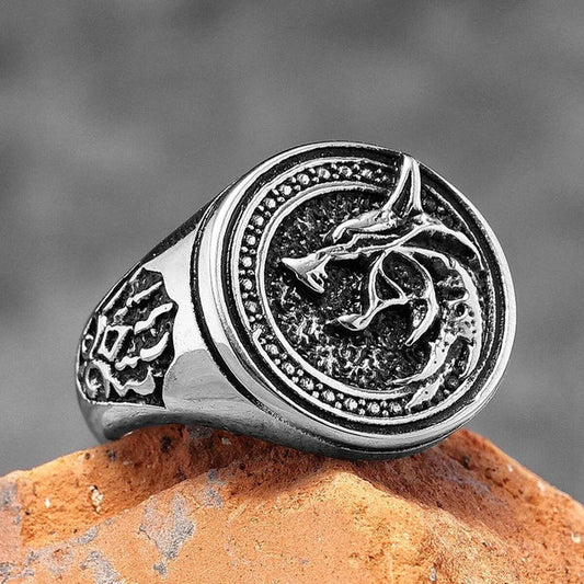 Viking Wolf Paw Ring 316L Stainless Steel Punk Jewelry for Men