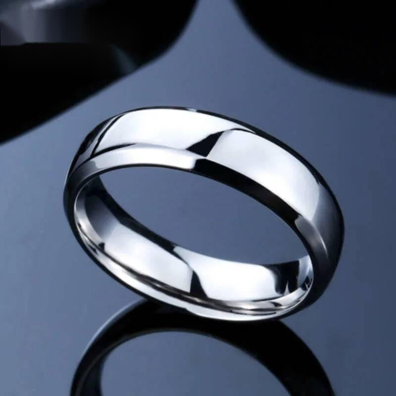 High-Polished Statement Ring - Stainless Steel Cool Sizable Men's Jewelry