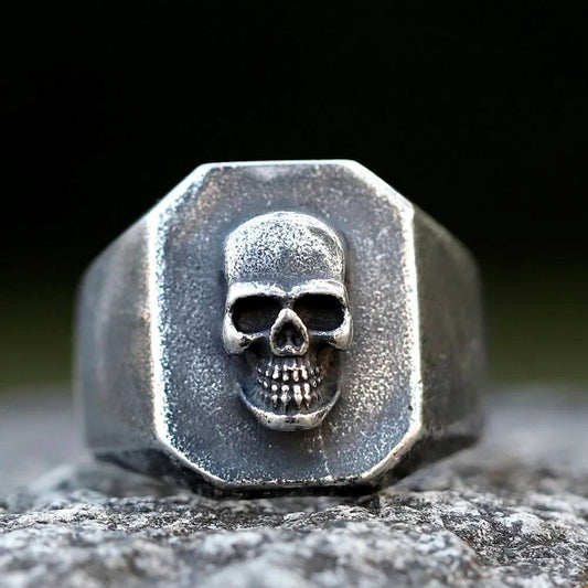 Men's Rings Gothic Vintage Skull Ring For Men Heavy Punk Rock Biker
