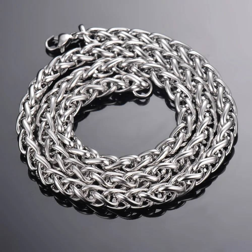 1 piece Width 2.5mm/3mm/4mm/5mm/6mm Keel Link For Men Women Stainless Steel Chain Necklace