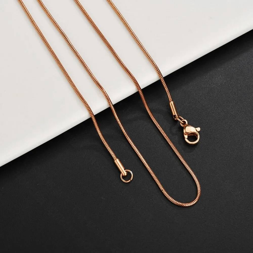1 piece Stainless Steel Width 0.9/1.2/1.5mm Snake chain necklace For Pendant Necklace Bracelet