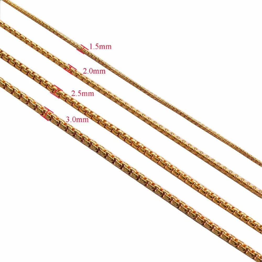 1 piece Stainless Steel Pearl Chain Figaro chain necklace for Pendant Men Women Necklace Jewelry Accessories