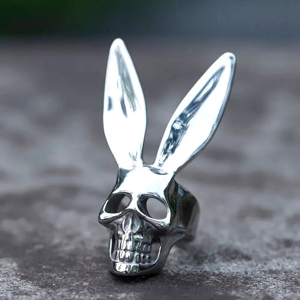 Skull Rabbit Ring - Halloween Gothic Stainless Steel Punk Jewelry Gift