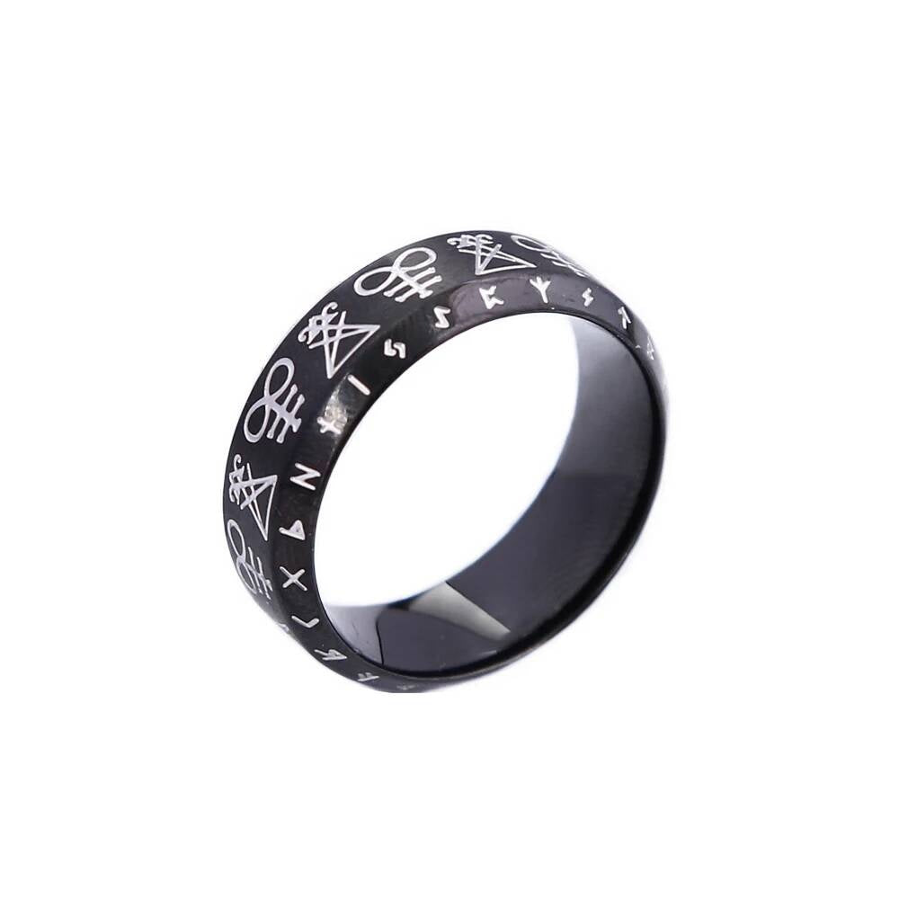 Nordic Viking Rune Rings For Men Punk Fashion Vikings Amulet Ring Style C