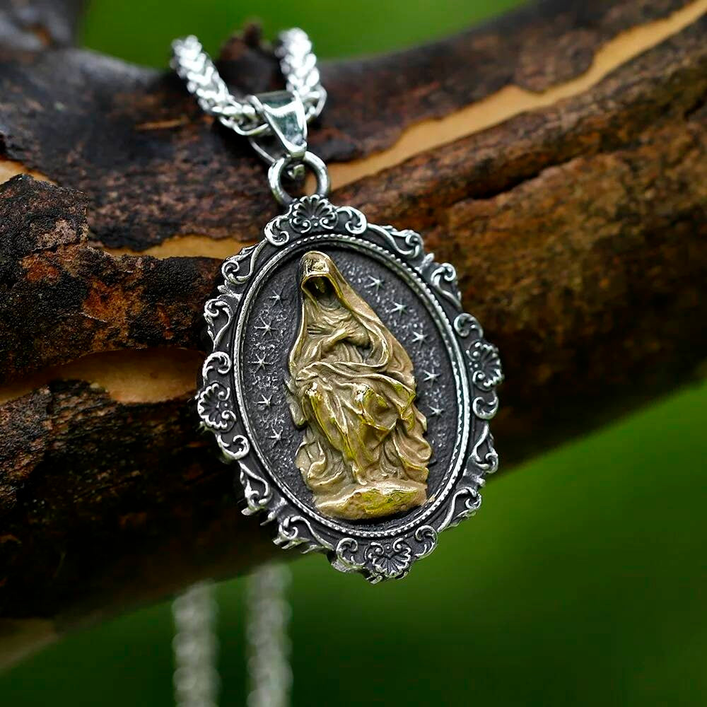 Religious Virgin Mary Pendant Necklace – Sacred Religious Jewelry