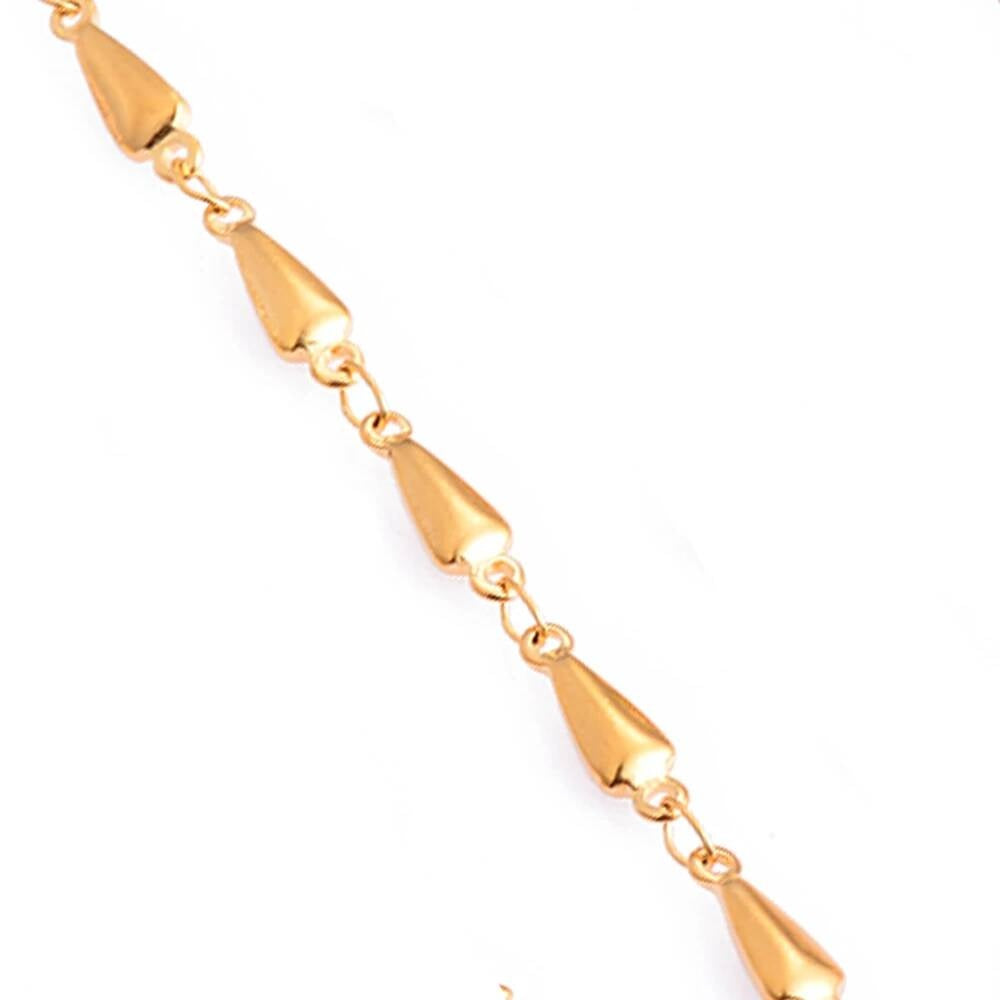 1Pc Length 18cm-100cm Stainless Steel Handmade Link Chain Necklaces For Women Heart Cross Bracelet Jewelry style 2