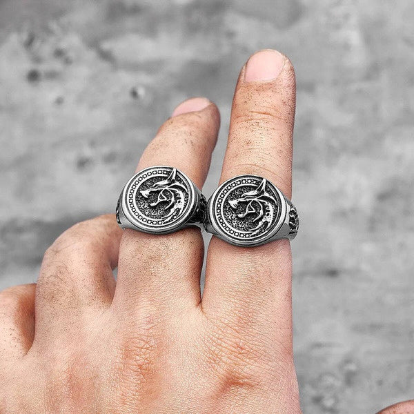 Viking Wolf Paw Ring 316L Stainless Steel Punk Jewelry for Men